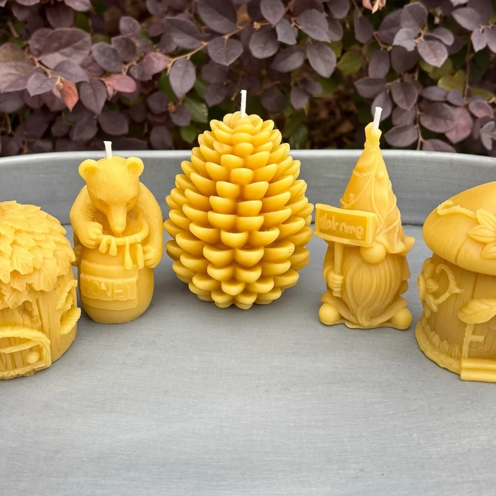 Yellow Beeswax Candle Set - Home Party Supplies